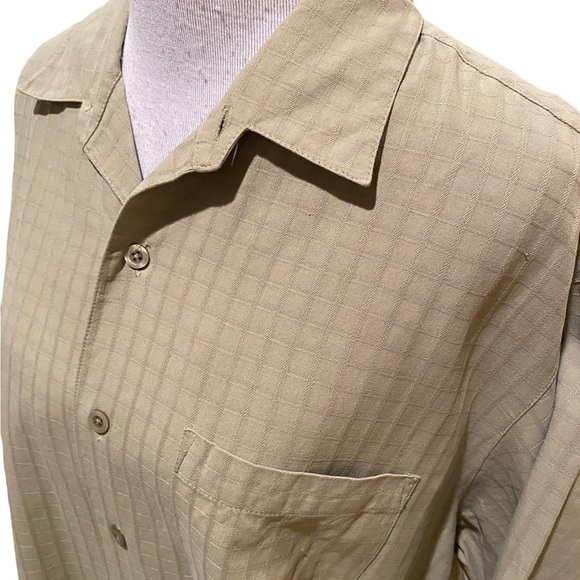 Caribbean Button Up Men’s Loose Shirt Casual Vacation Shirt Sz XL Silk & Cotton - Picture 2 of 14